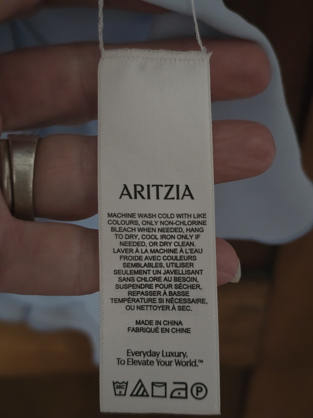 Wilfred Aritizia Light Blue Blouse - Classic Minimalist Large - Picture 5 of 7